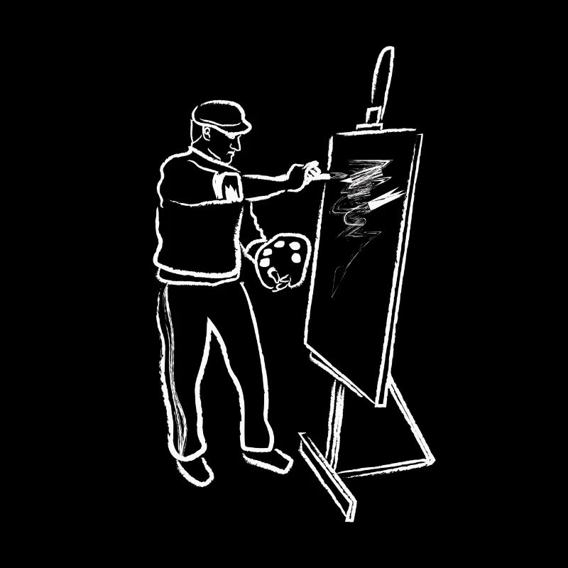 Künstler Maler Leinwand Kunst Geschenkidee Hobby