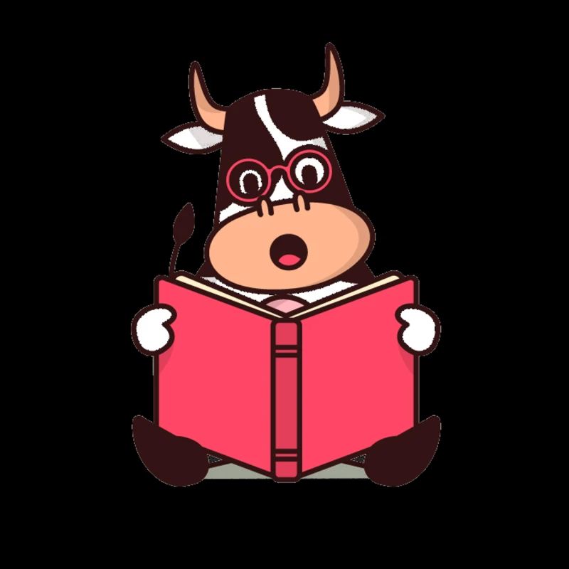 Vaches, dessin animé, vache, dessin animé