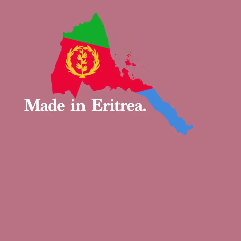 Made in Eritrea Origin Eritrea Countries flag map