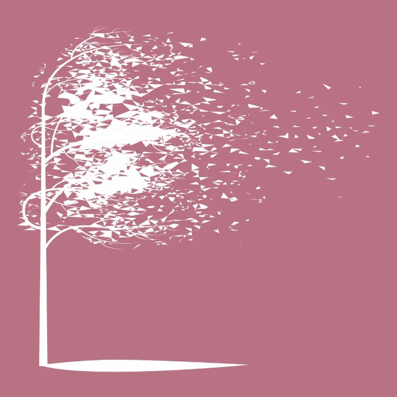 Tree leaves autumn white gift