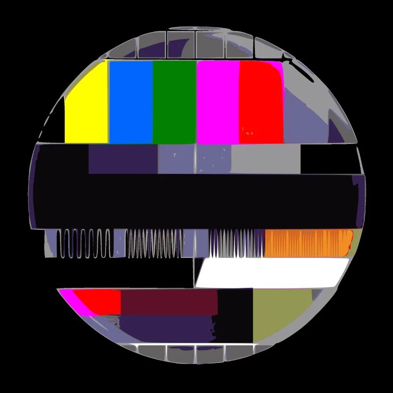Testbild TV 90er 80er Fernsehen Retro Geschenkidee