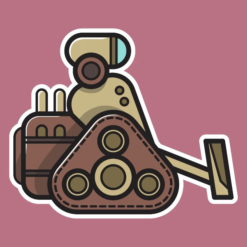 Roboter Geschenk Robotik Nerd Technik Steampunk