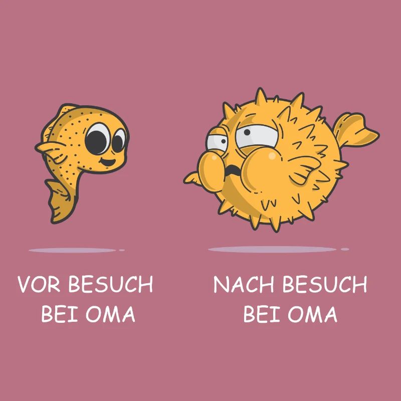 Essen bei Oma Kugelfisch Großmutter Großvater