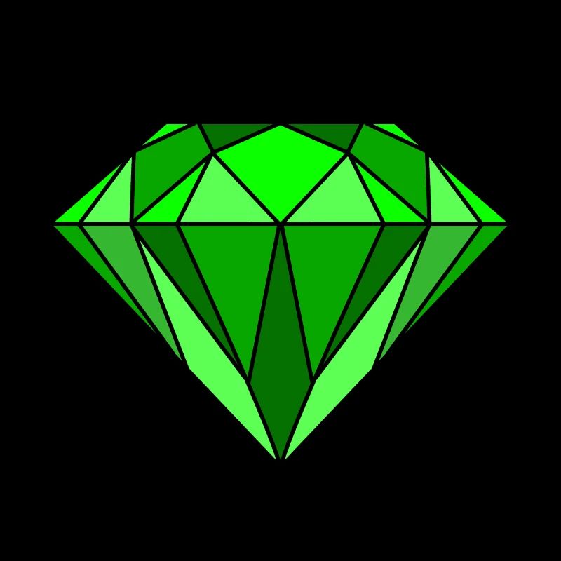 Diamond in green