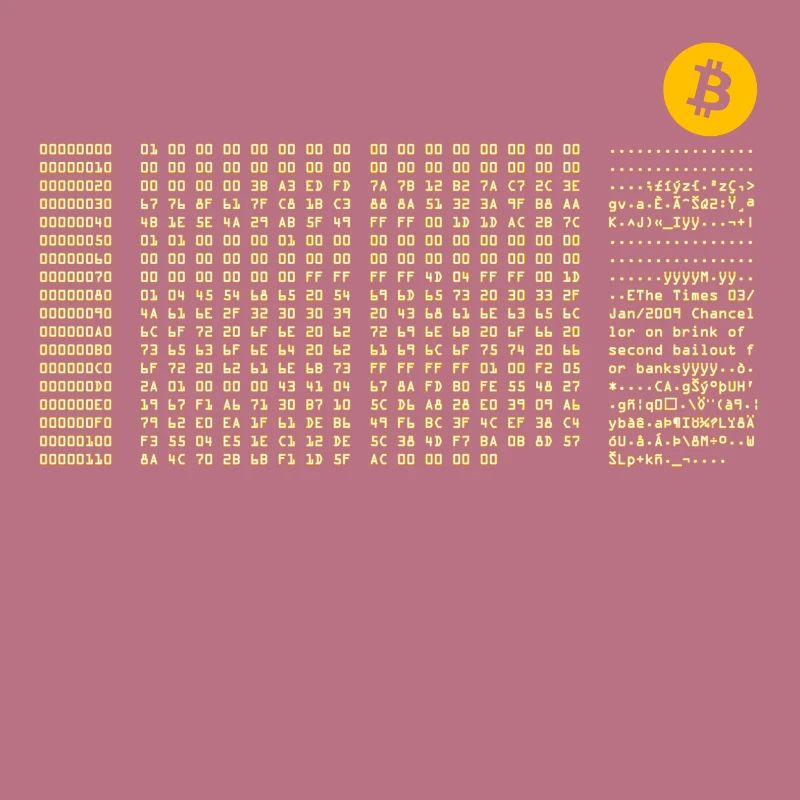 Bitcoin First Block Zero Nerd