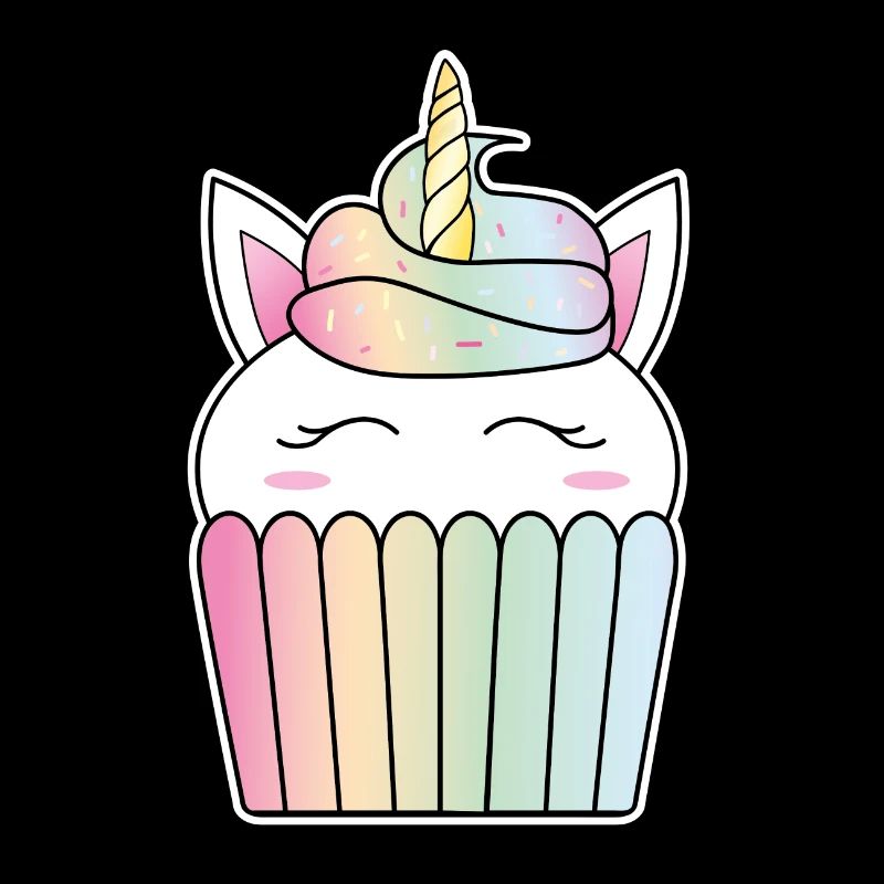 Cute unicorn cupcake tart bake LGBT apron