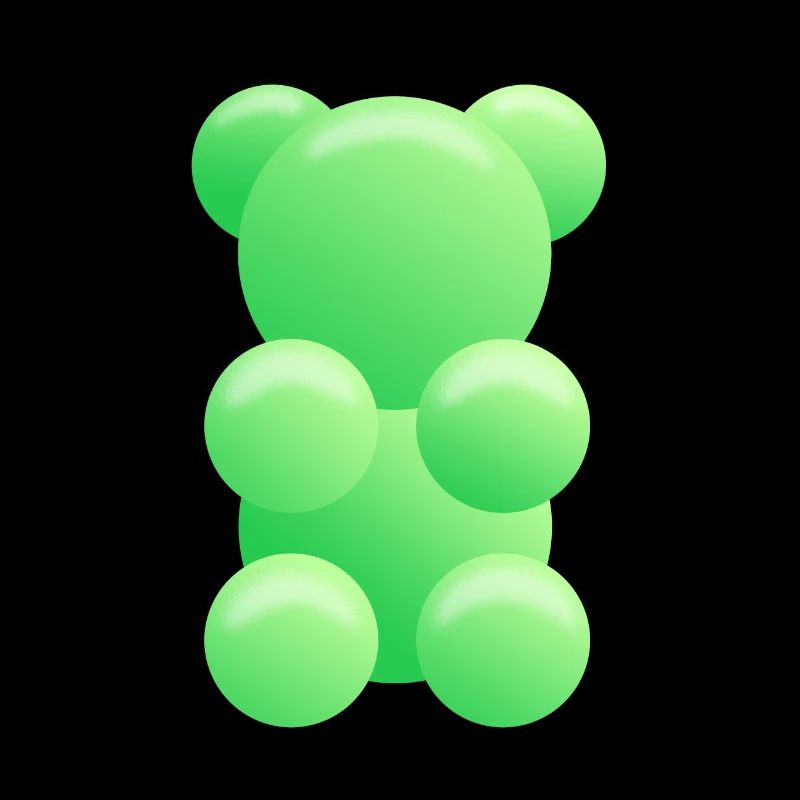 Ours Gommeux Vert