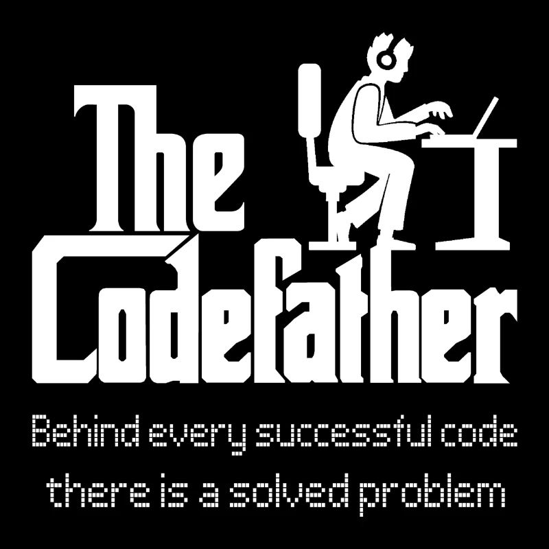 Codefather, Nerd, Admin, Geek, Herren T-Shirt,