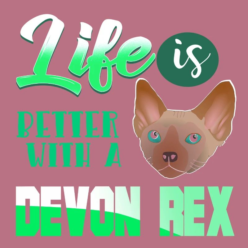 Cat Devon Rex Kitten Meow Cat Gift