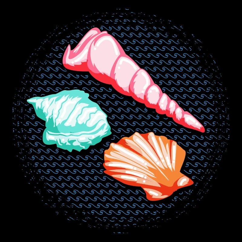 Shells Sea and Sand Beach Vacation Lover Novelty