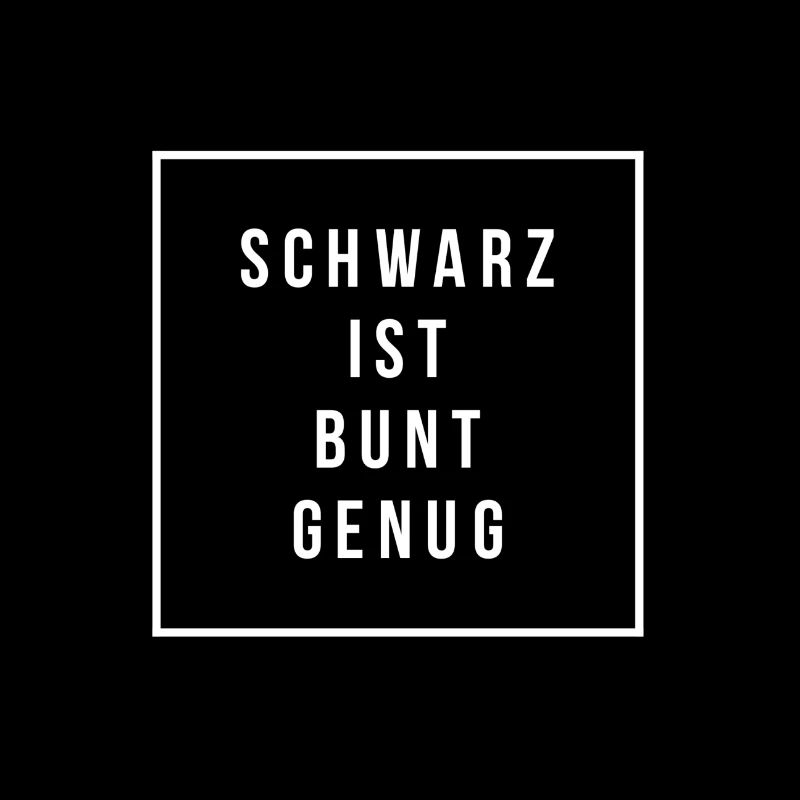 schwarz ist bunt genug