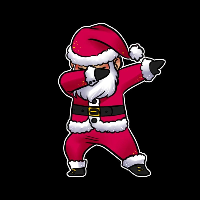 Christmas Santa Claus cool dabbing