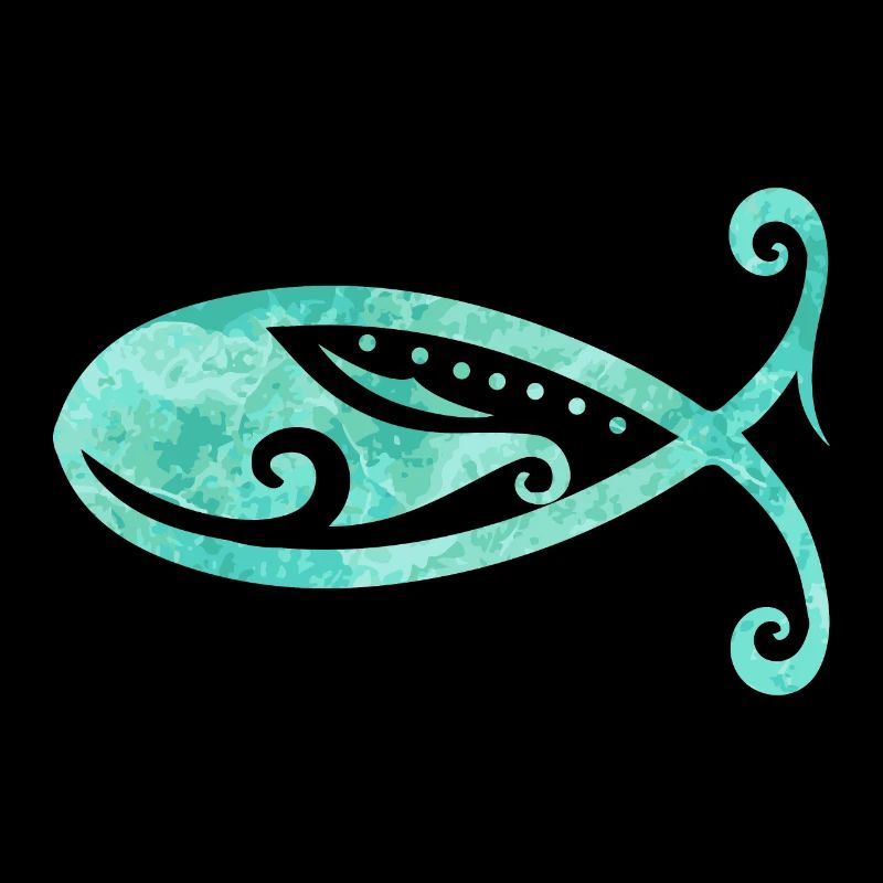 Idée de cadeau Maori Christian Fish Ocean