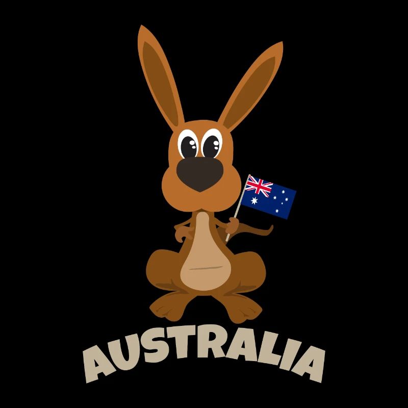 Australia Kangaroo Flag Australia's Gift Idea