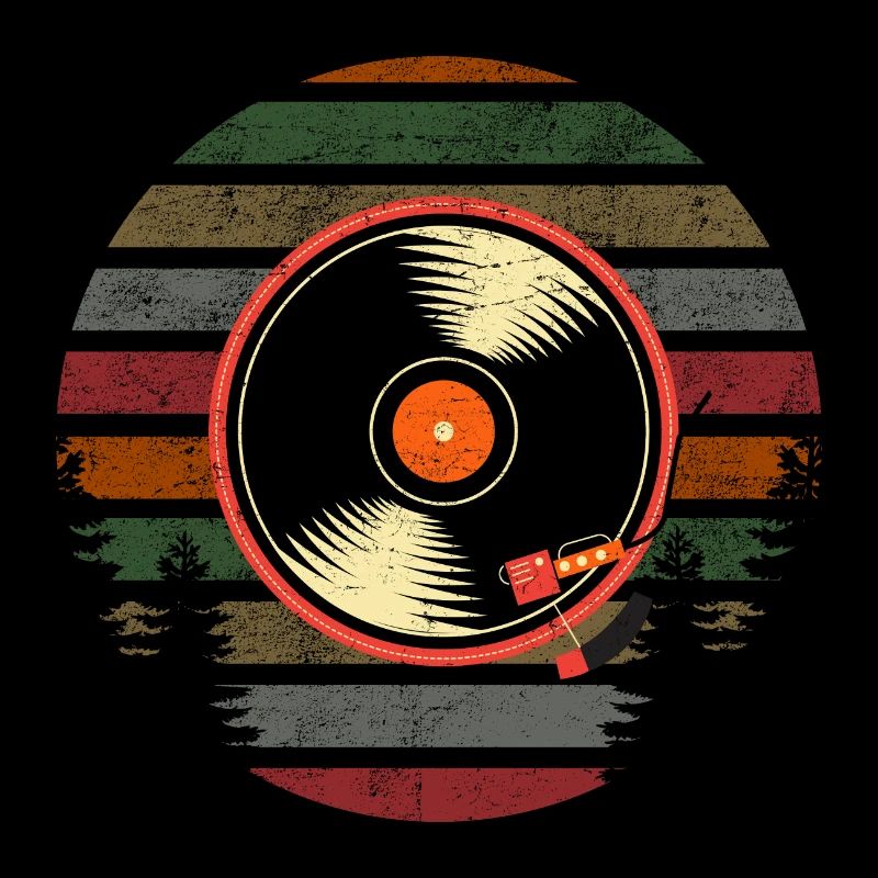 Disque de musique rétro vinyle vintage