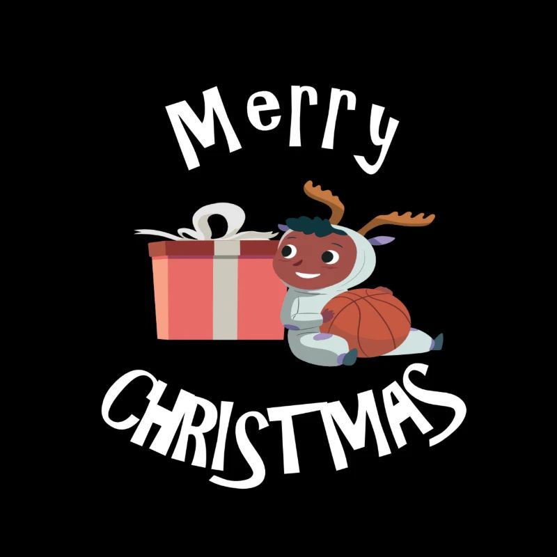 Joyeux Noël enfant avec basket