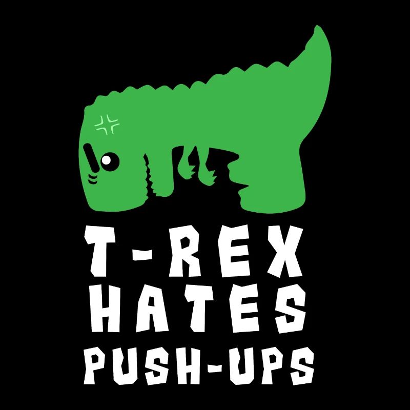 Lustiges Gym T-Rex Hates Push-Ups Geschenkidee