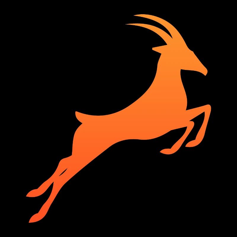 Symbole de tatouage tribal Afrique du Sud Springbok