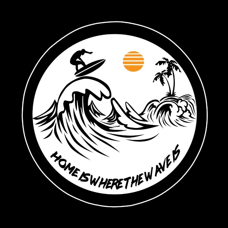 La maison est là où les vagues surf surf surf surf