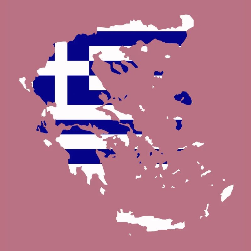Carte du drapeau de la Grèce