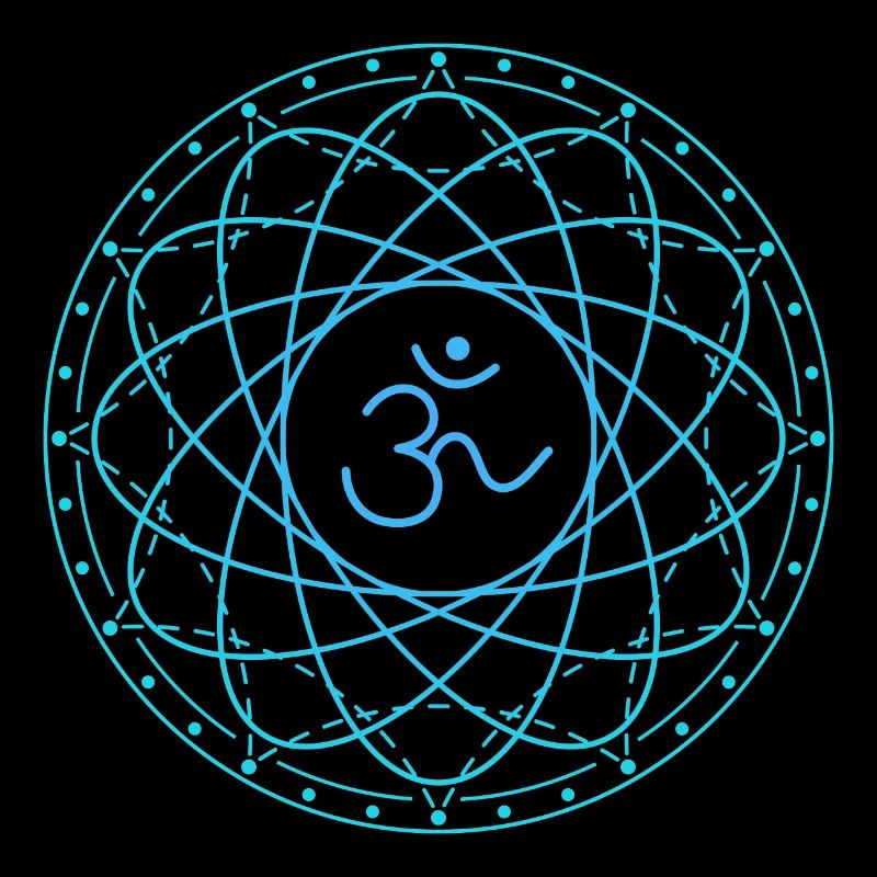 Sacred geometry with Om symbol