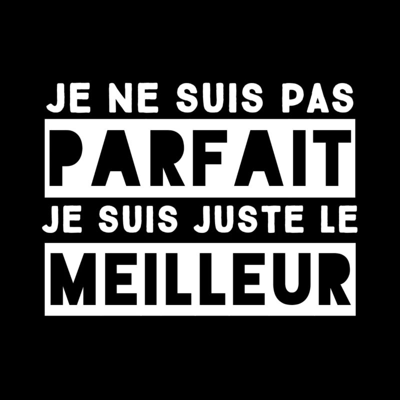 Je ne suis pas parfait je suis juste le meilleur