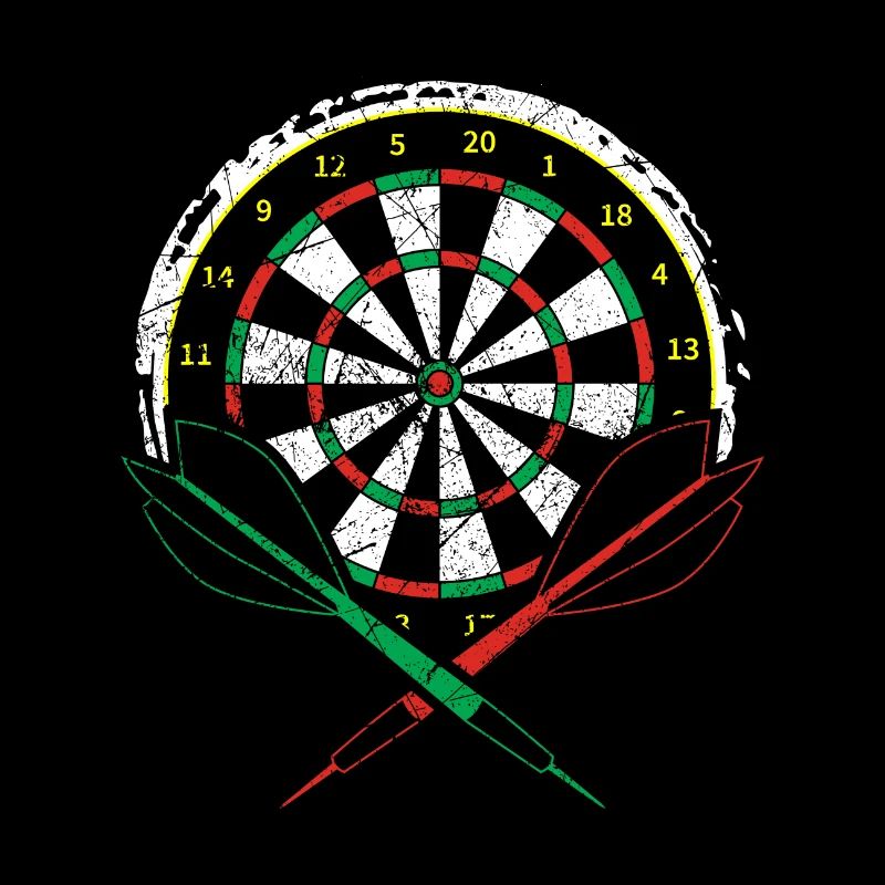 Jeu de fléchettes avec fléchettes pour les joueurs de fléchettes