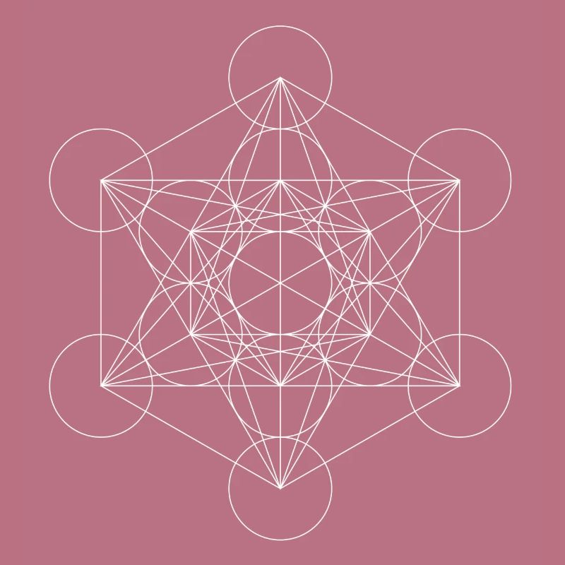 Le cube de Metatron blanc