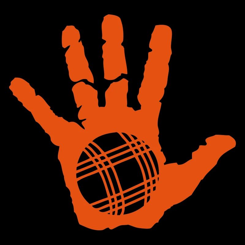 petanque hand sport on it