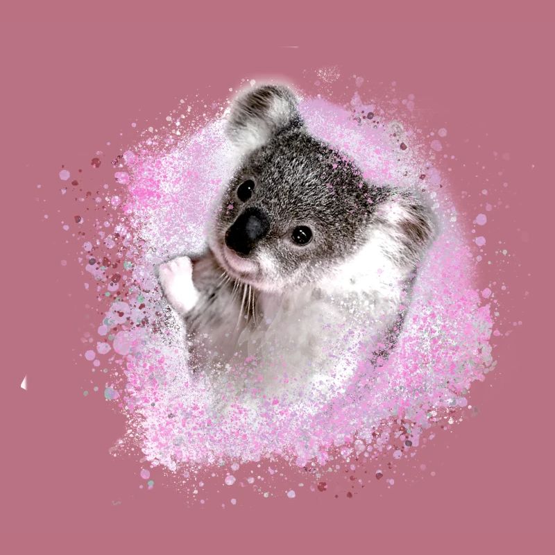 koala ,pink,graffiti,malerei,koala bär,rosa