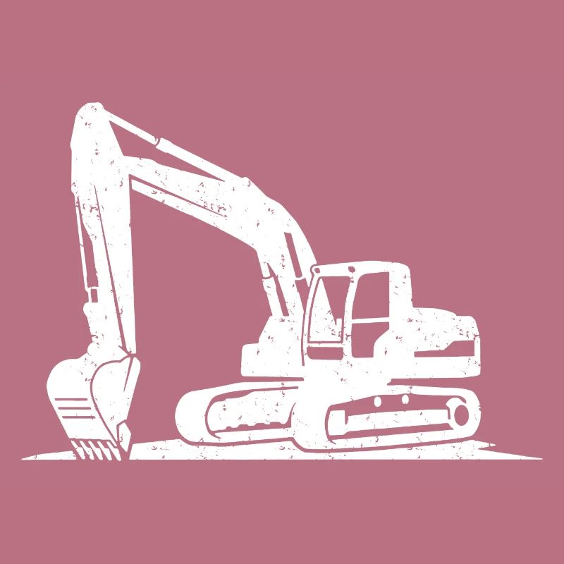 Loading Bucket Silhouette Excavator Operator Gift