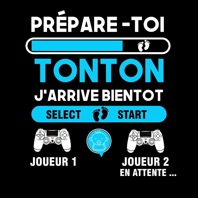 Futur Tonton Gamer Cadeau tonton j'arrive