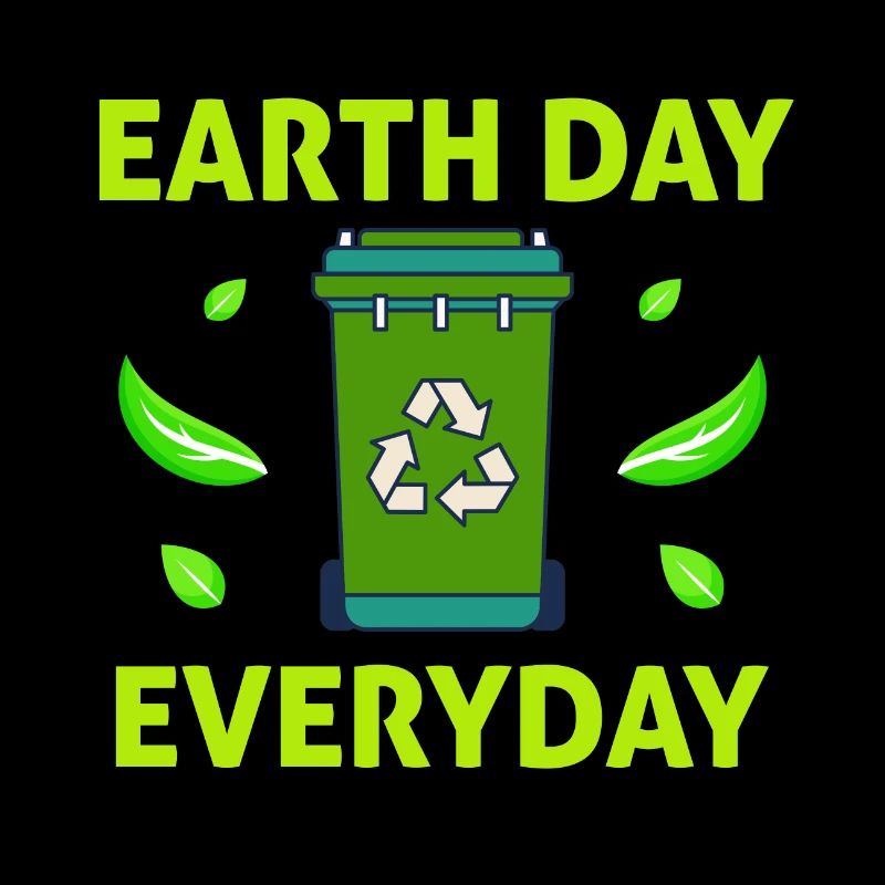 Jeden Tag Tag des Earth Day Abfallrecycling