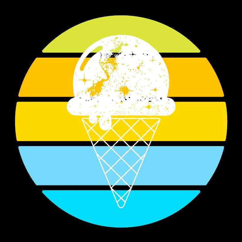 Retro Ice Cream Blue