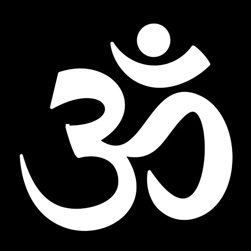 ohm zeichen weiss om yoga