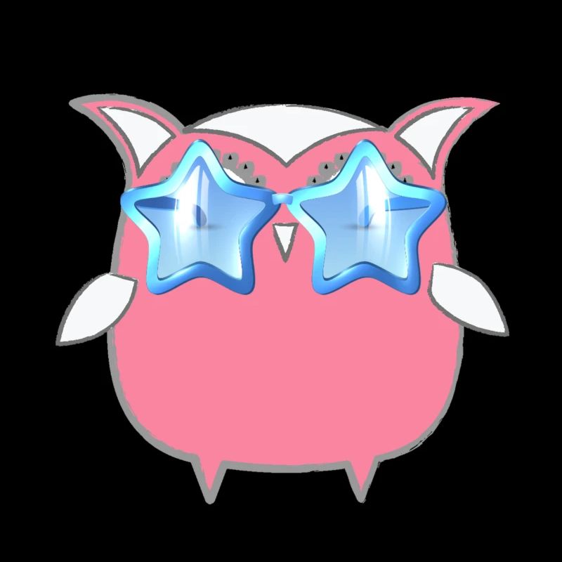 Eule, Comic, pinke eule,sonnenbrille,stern