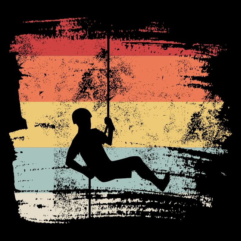 Retro abseilen klettern Canyoning Kletterer