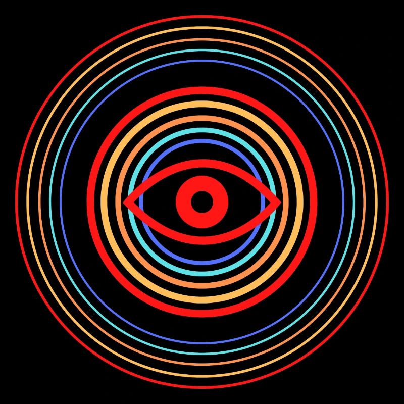 Œil Rouge dans Cercles