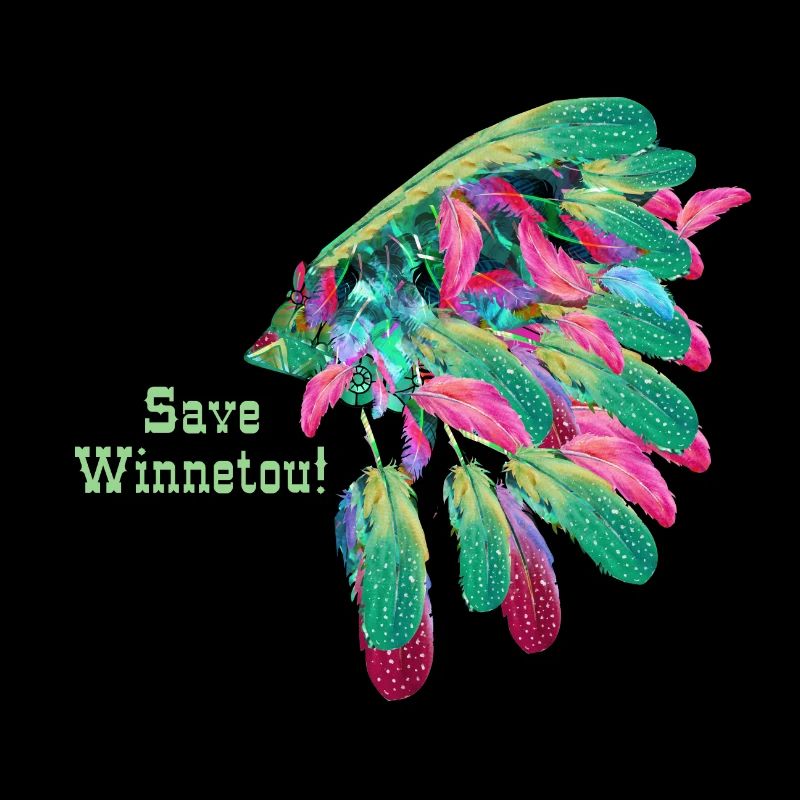 save winnetou,winnetou,indianer,Federn,Häuptling