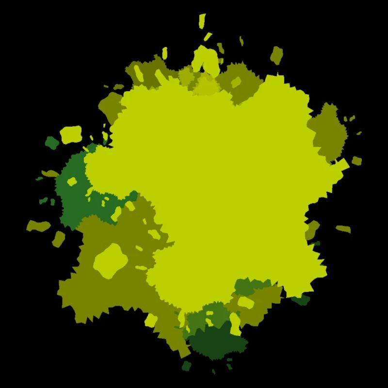 Éclaboussures de vert