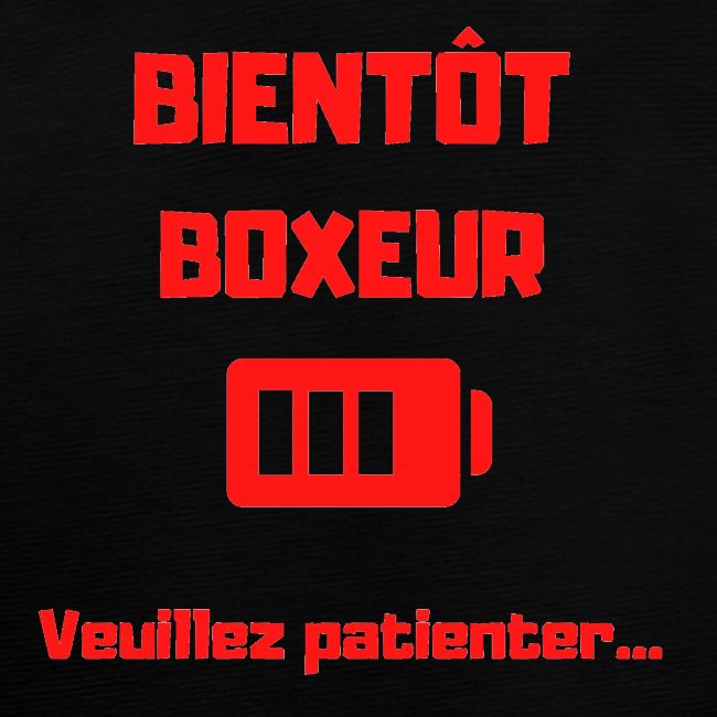 BIENTOT BOXEUR ROUGE