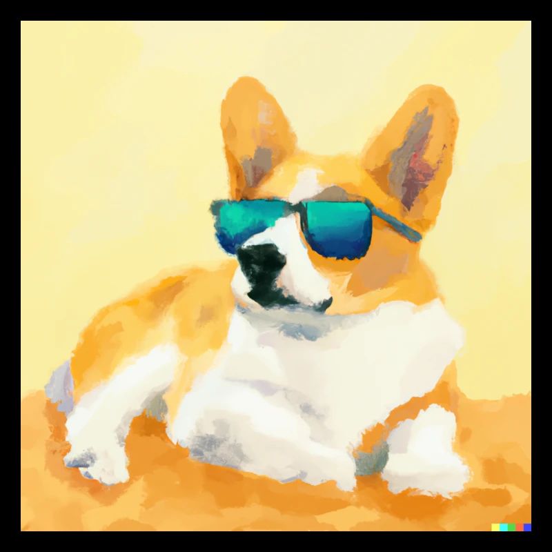 Entspannter Corgi