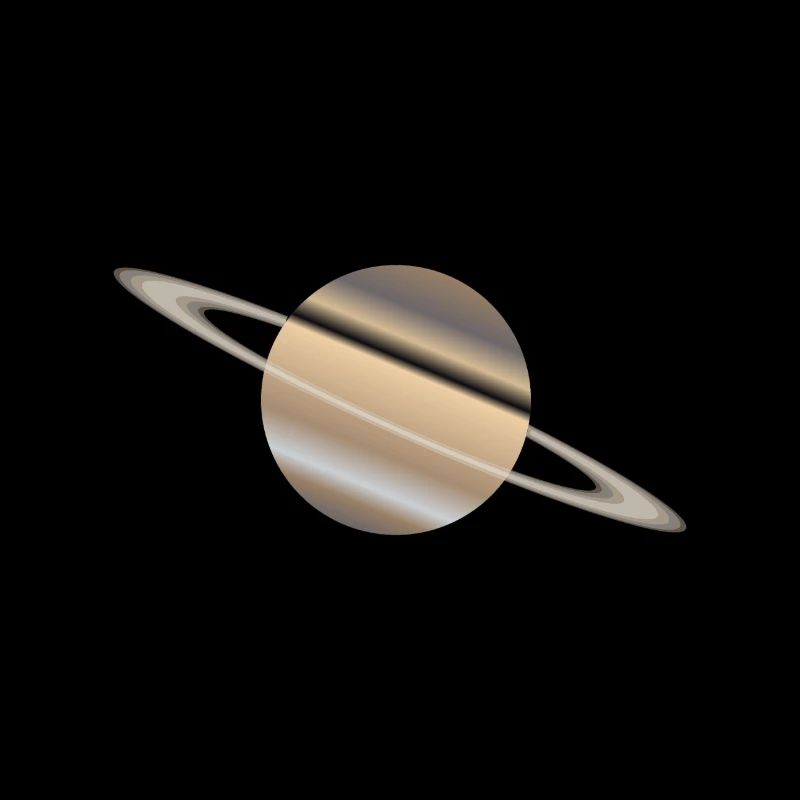 La planète Saturne avec des anneaux