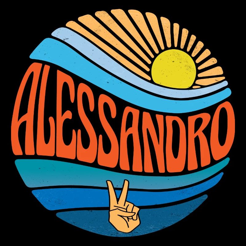 Alessandro Hemd Vintage Sunset Alessandro Groovy