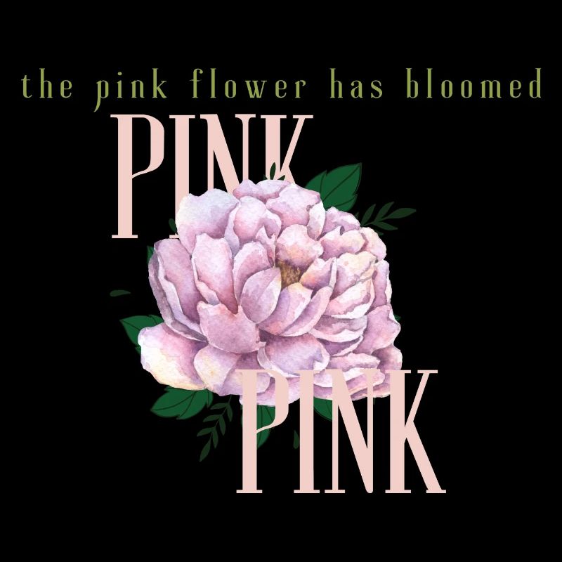 The pink flower has bloomed