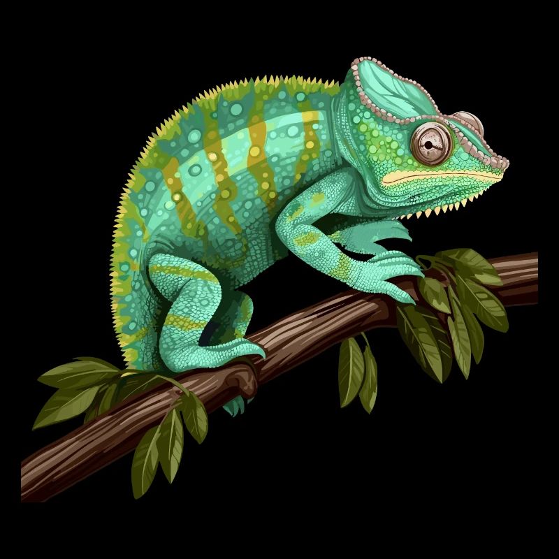 Reptiles de la branche caméléon