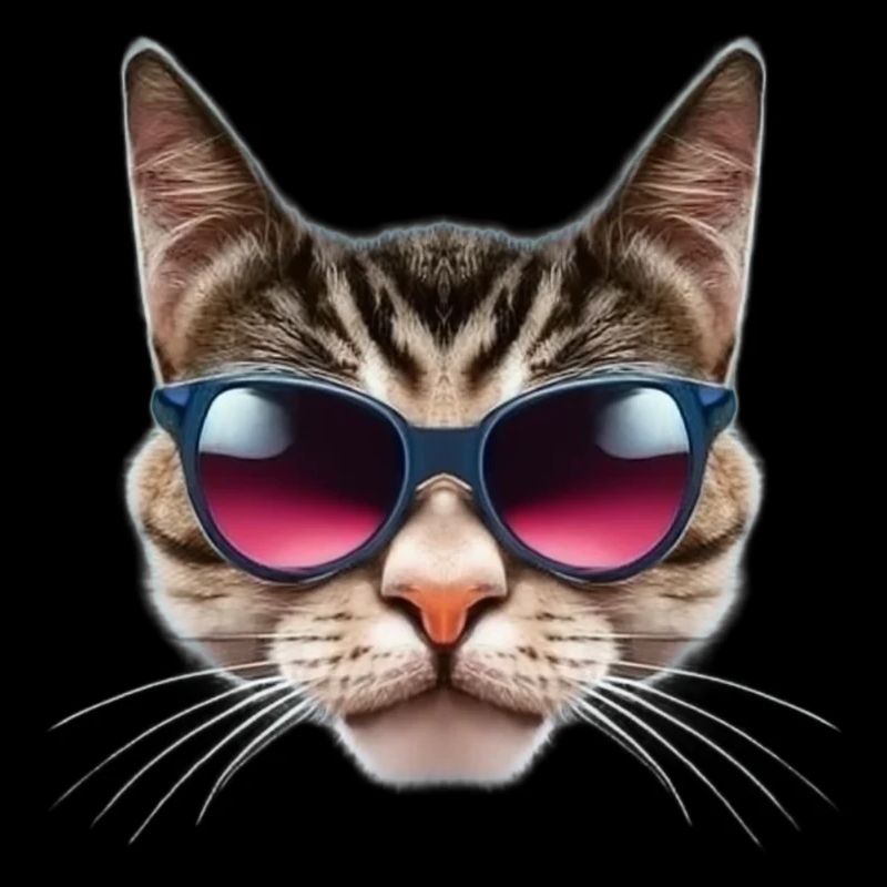 Klasse Katze mit Sonnenbrille