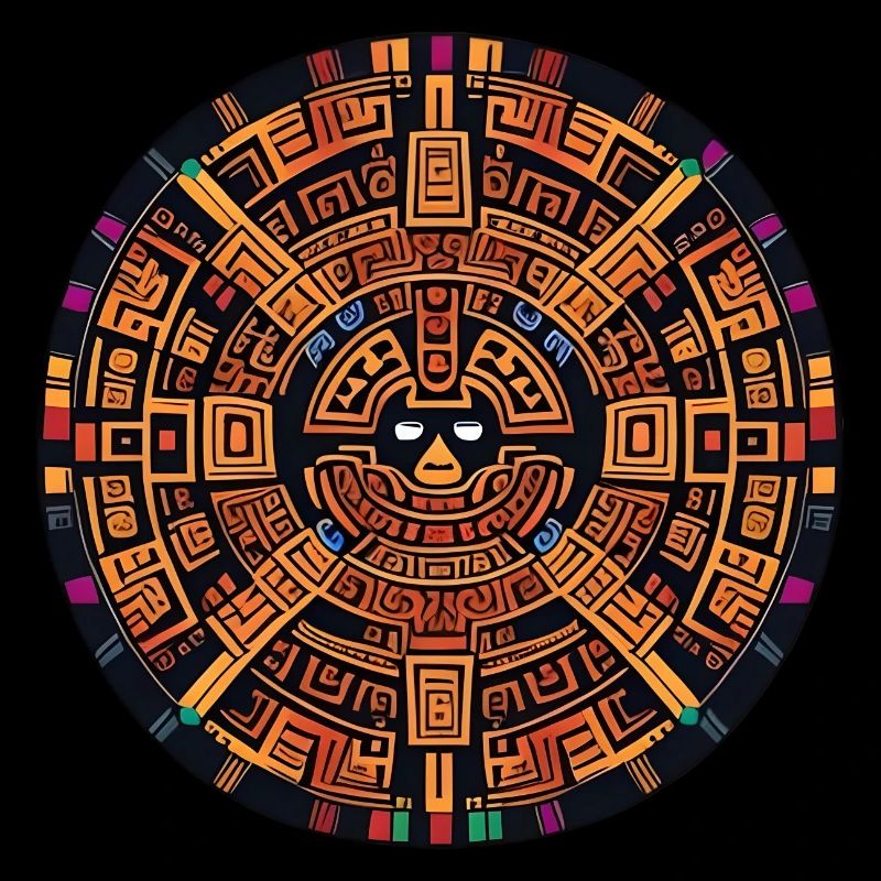 Maya-Indisches Azteken-Design