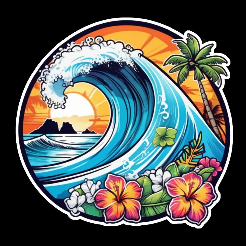 surf plage palmier soleil vacances