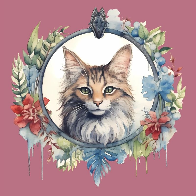 Manx Cat Boho Style, Chats d’amour